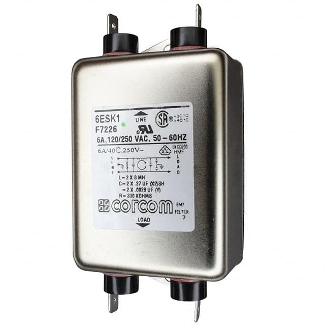 6ESK1 LINE FILTER 250VAC 6A CHASS MNT