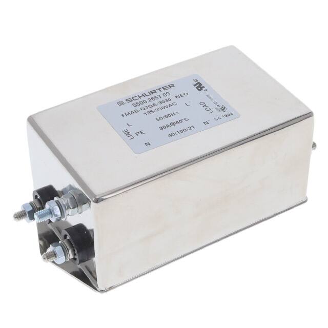 5500.2657.09 LINE FILTER 125/250VAC 30A CHASS