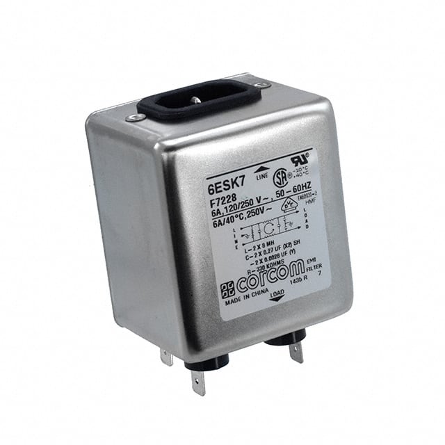 6ESK7 LINE FILTER 250VAC 6A CHASS MNT
