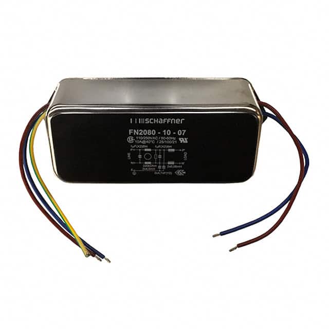 FN2080-10-07 LINE FILTER 110/250VAC 10A CHASS