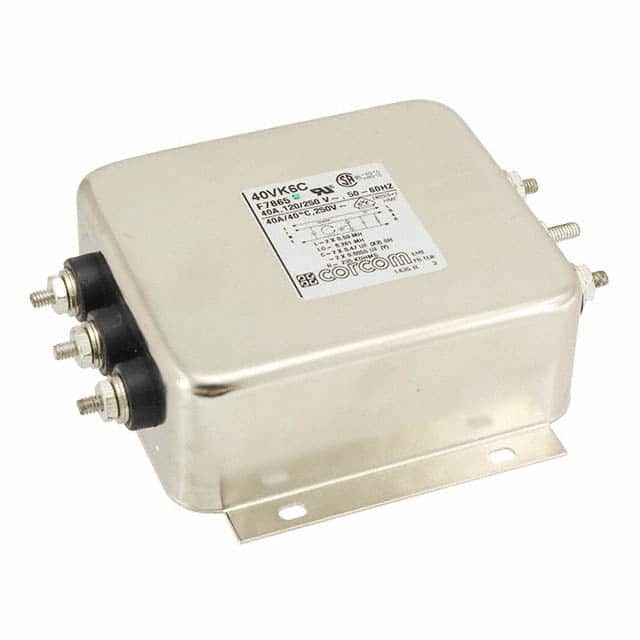 2-6609028-4 LINE FILTER 250VAC 40A CHASS MNT