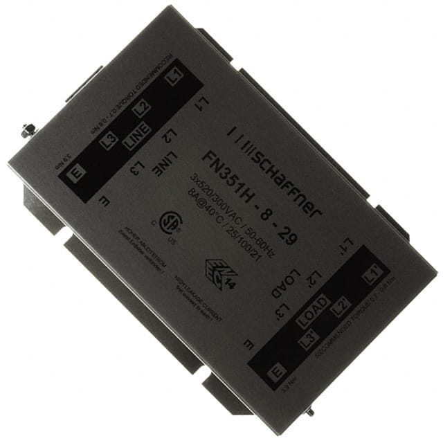 FN351H-8-29 LINE FILTER 8A CHASSIS MOUNT