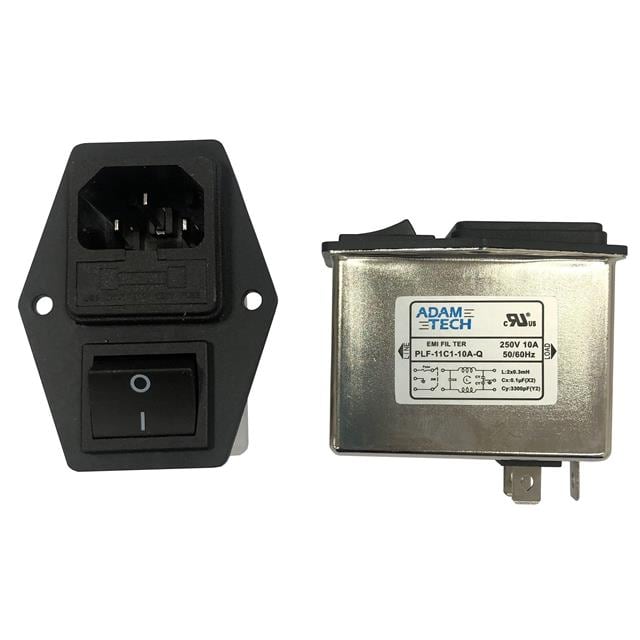 PLF-11C1-10A-Q EMI/RF LINE FILTER, 115/250VAC 1