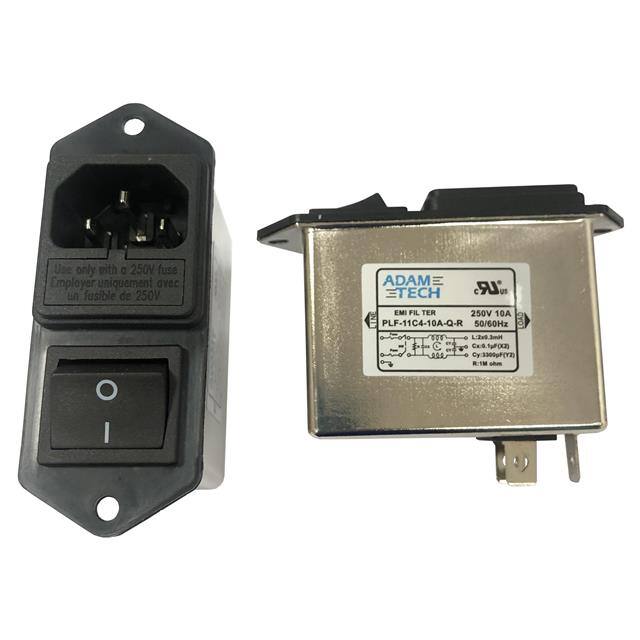 PLF-11C4-10A-Q-R EMI/RF LINE FILTER, 115/250VAC 1