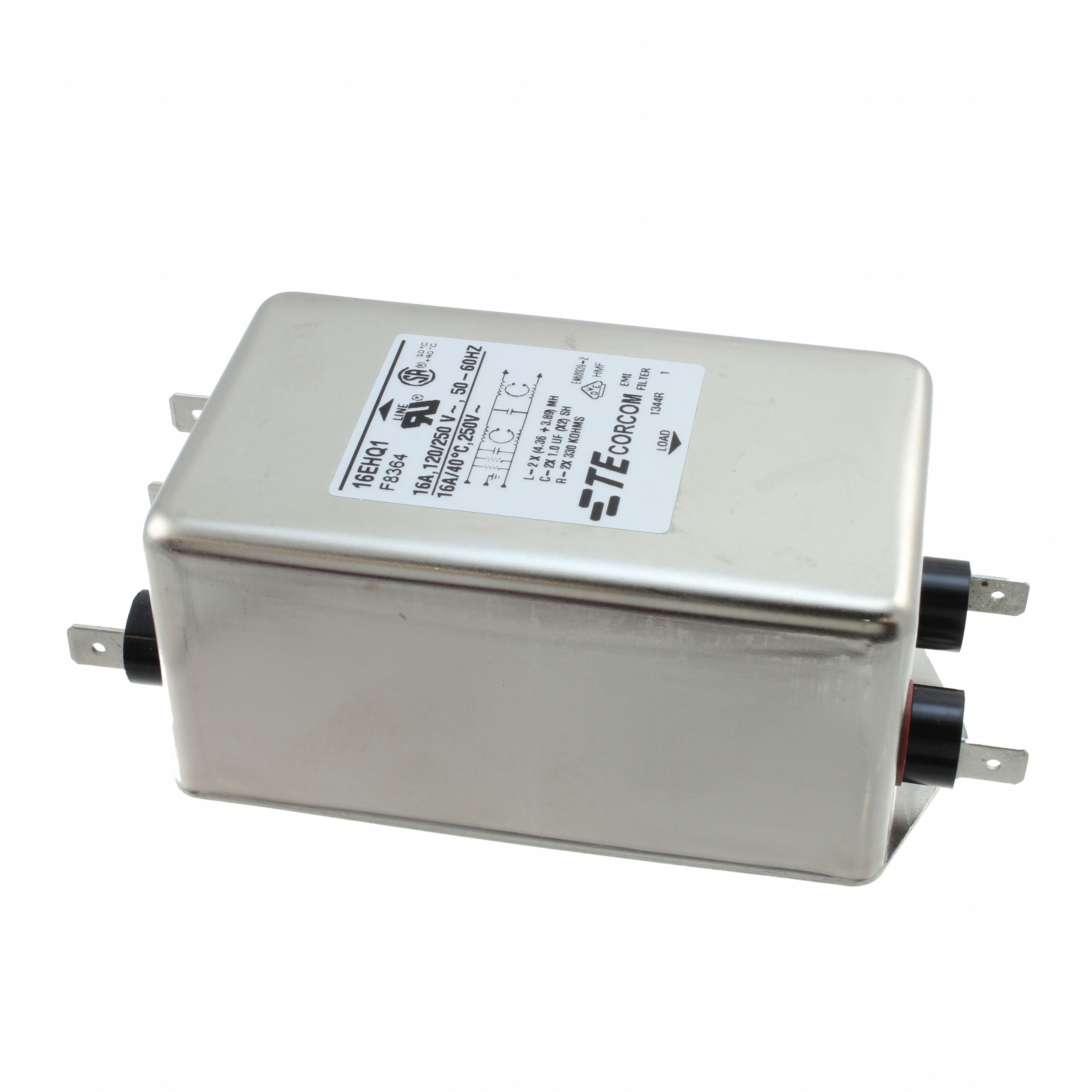 7-1609097-9 LINE FILTER 250VAC 16A CHASS MNT