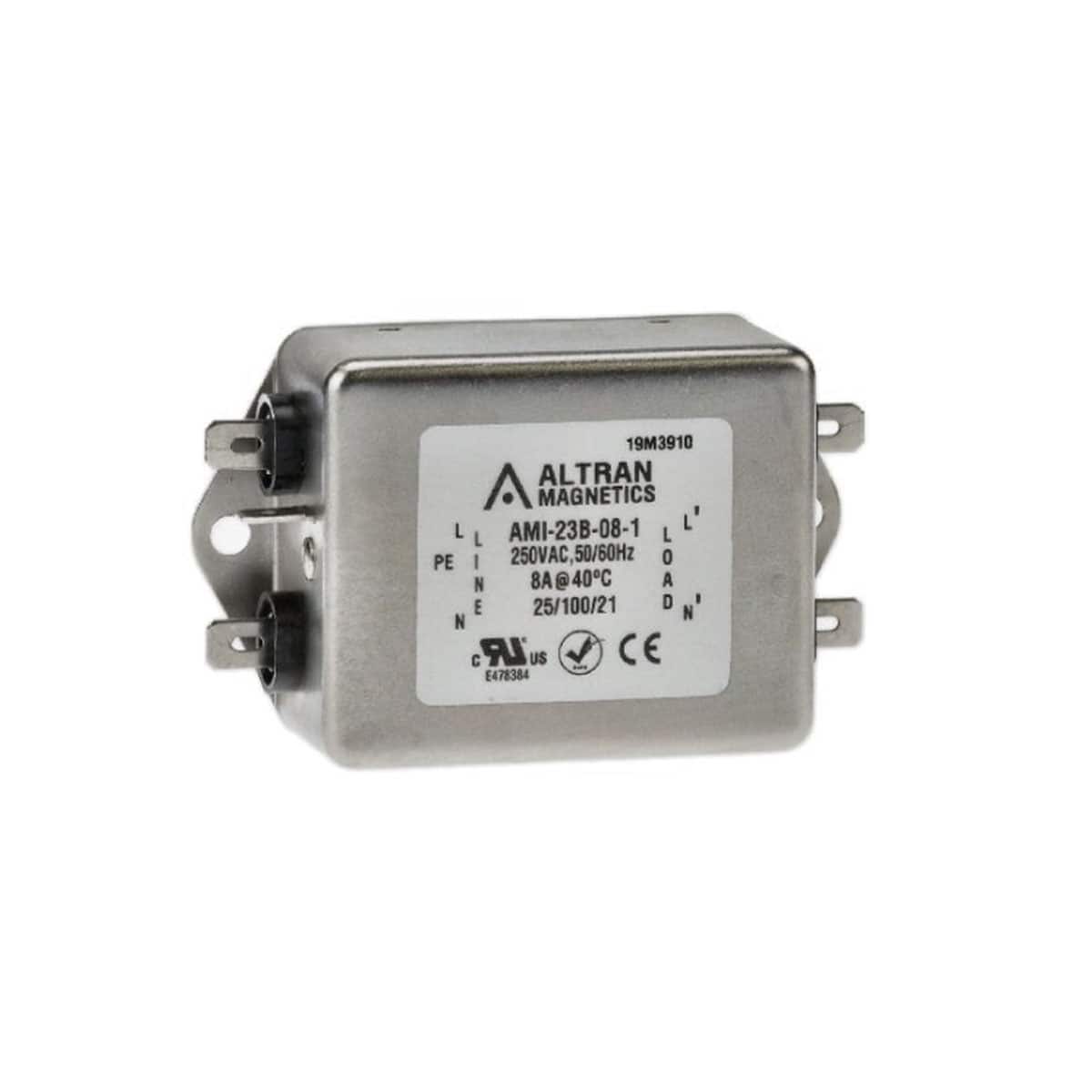 AMI-23B-8-1 LINE FILTER 8A 250VAC CHASS