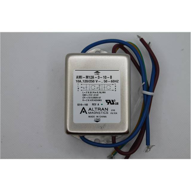 AMI-M12A-3-10-B POWER LINE EMI FILTER 10A 250VAC