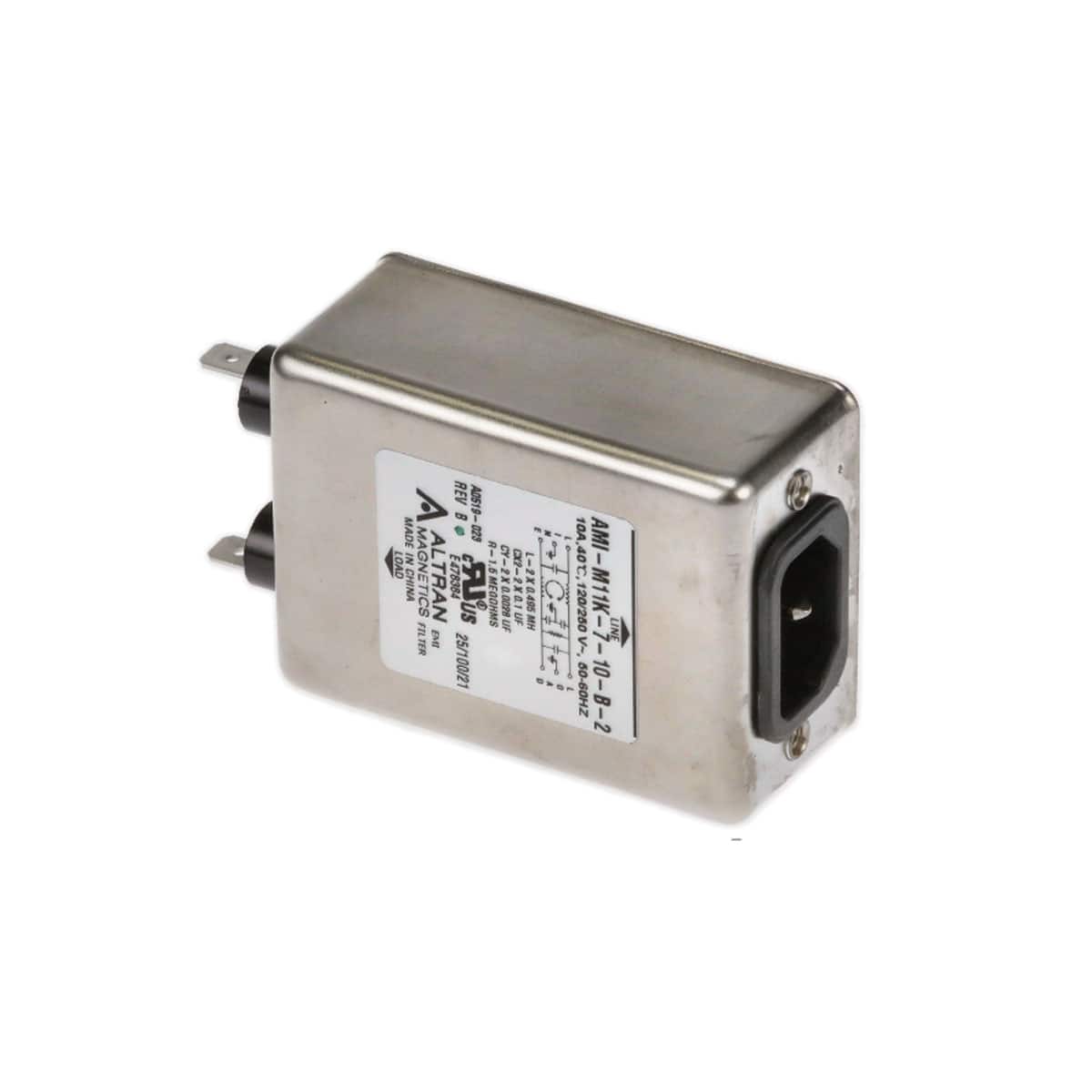 AMI-M11K-7-10-B-2 POWER LINE EMI FILTER 10A 250VAC
