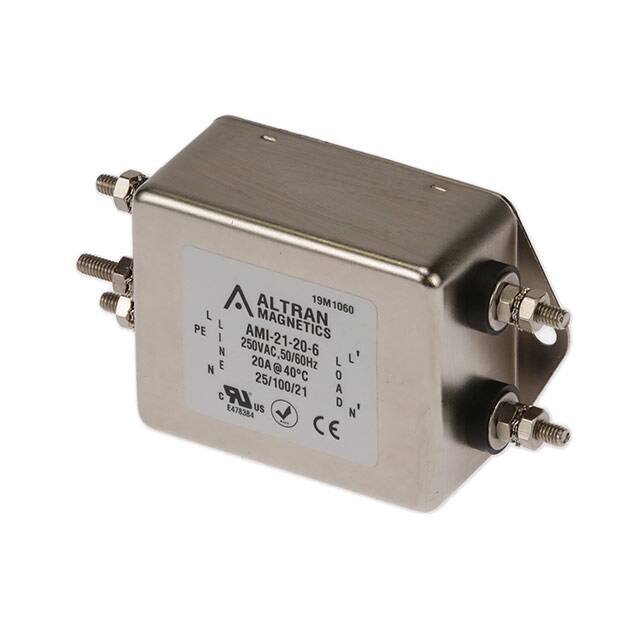 AMI-21-20-6 LINE FILTER 20A 250VAC CHASS