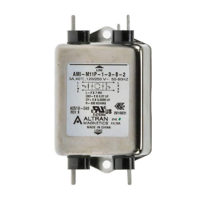 AMI-M11P-1-6-B-1 POWER LINE EMI FILTER 6A 250VAC