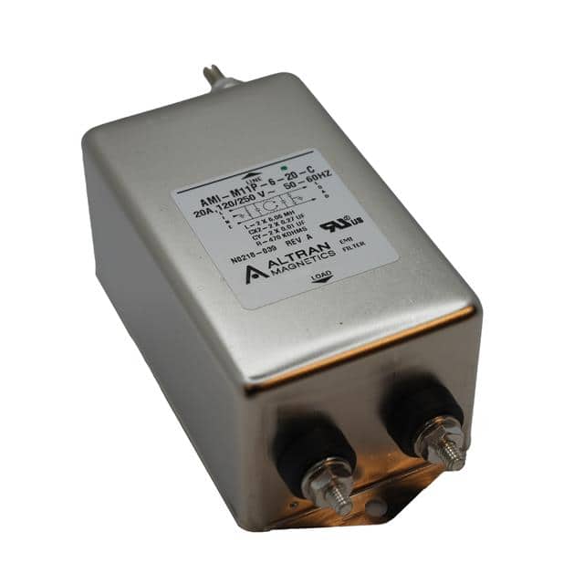 AMI-M11P-6-20-C POWER LINE EMI FILTER 20A 250VAC