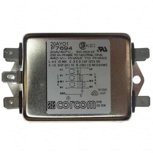 20AYO1 LINE FILTER 20A CHASSIS MOUNT