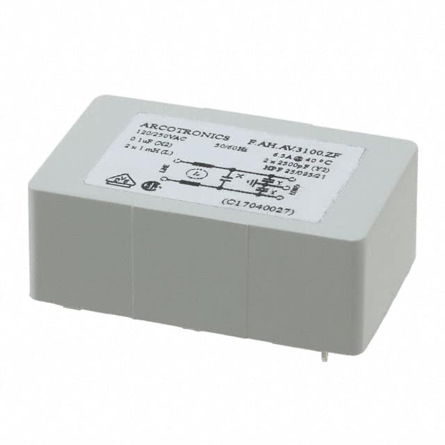 FAHAV3100ZF000 LINE FILTER 250VAC 6.5A TH