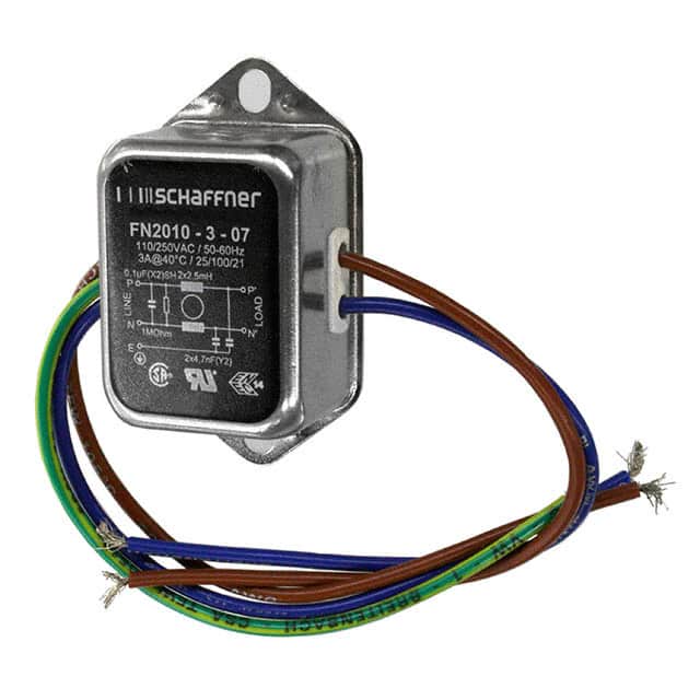 FN2010-3-07 LINE FILTER 250VAC 3A CHASS MNT