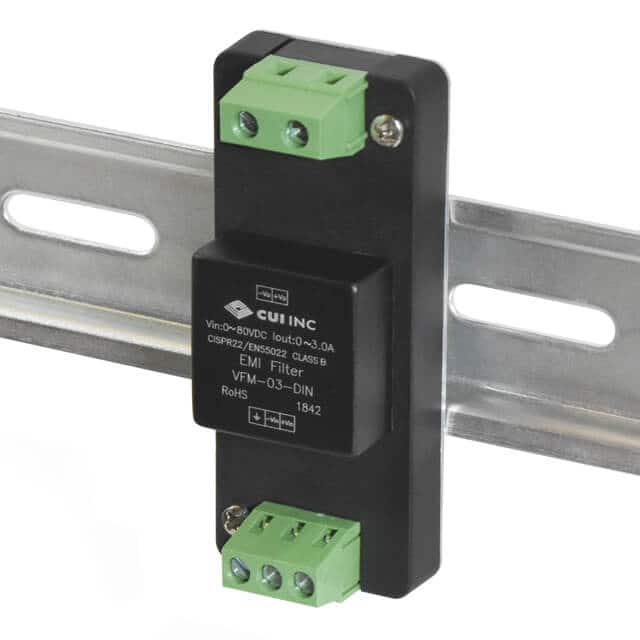 VFM-03-DIN DC-DC FILTER, EMC 0~80 VDC INPUT