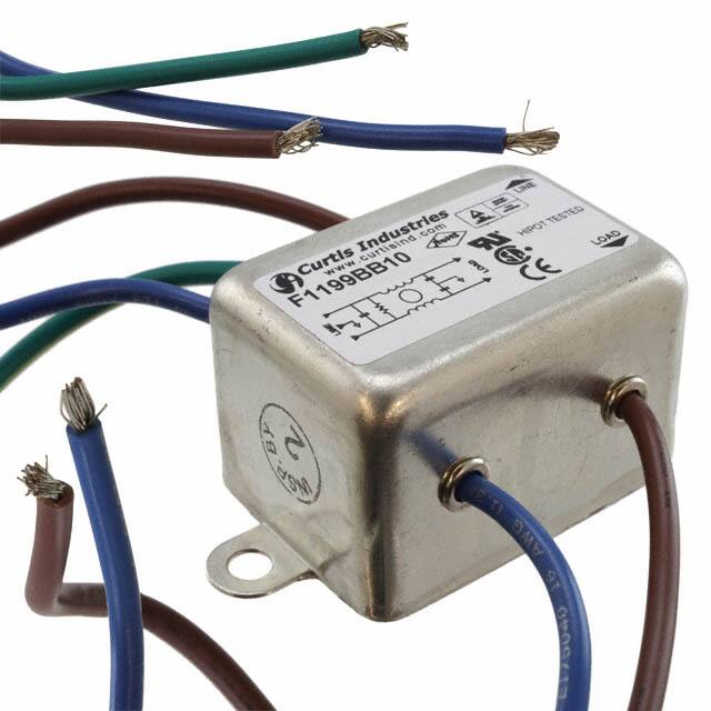 F1199BB10 LINE FILTER 250VAC 10A CHASS MNT