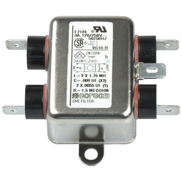3VB1 LINE FILTER 250VAC 3A CHASS MNT