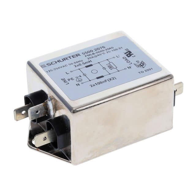 5500.2076 LINE FILTER 125/250VAC 20A CHASS