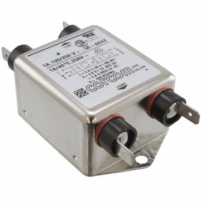 1VR1 LINE FILTER 250VAC 1A CHASS MNT