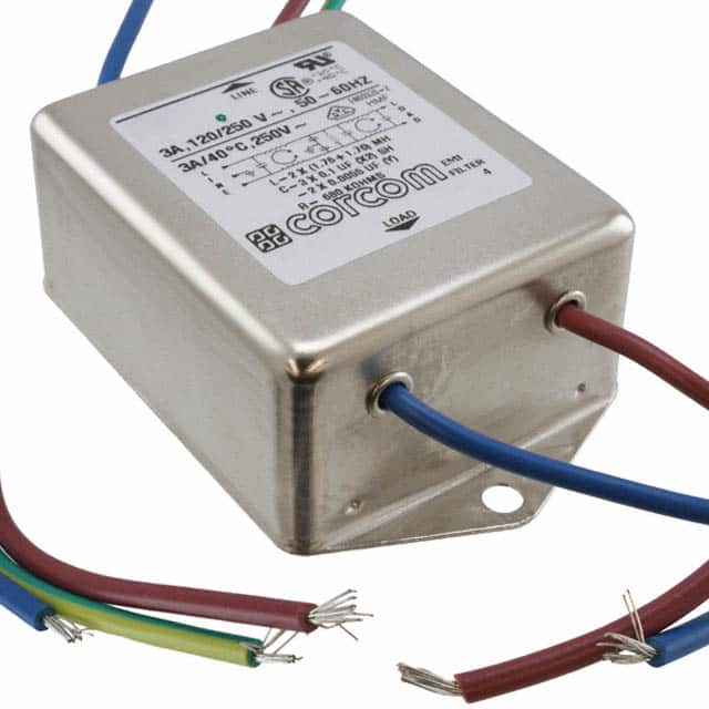 6609032-6 LINE FILTER 250VAC 3A CHASS MNT
