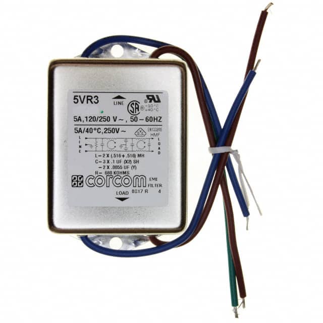 5VR3 LINE FILTER 250VAC 5A CHASS MNT