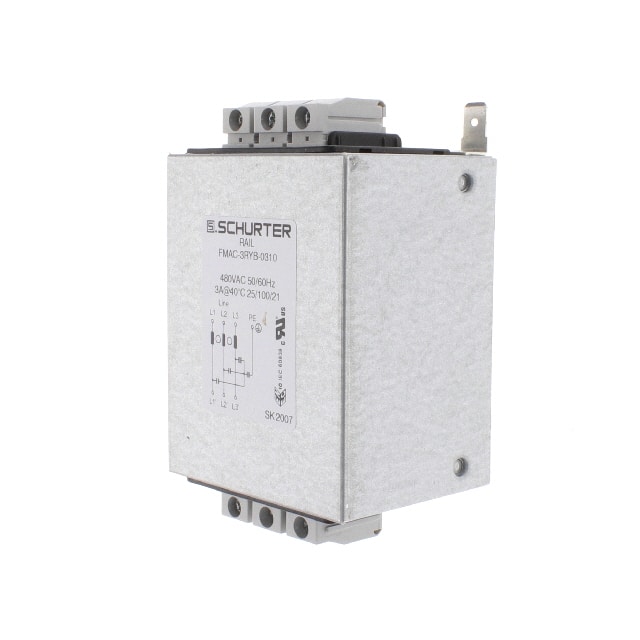 FMAC-3RYB-0310 FMAC RAIL FILTER 3PH 1ST 3A 480V