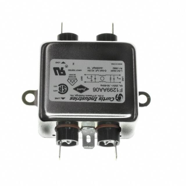F1299AA06 LINE FILTER 250VAC 6A CHASS MNT
