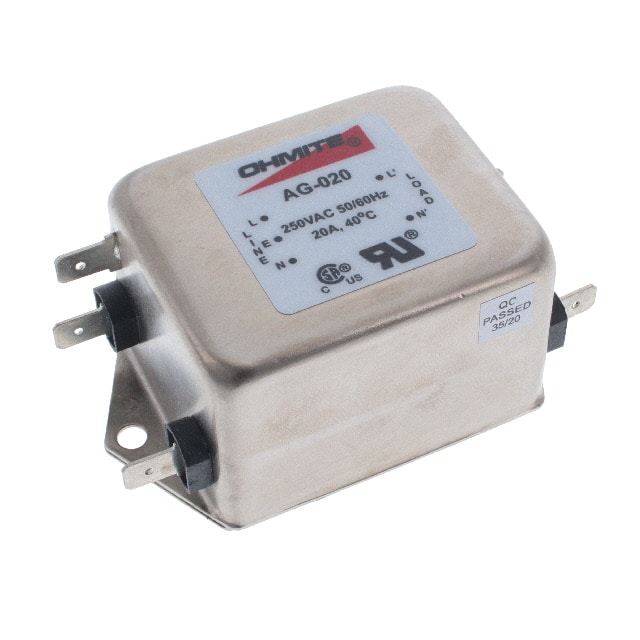 AG-020 LINE FILTER 110/250VAC 1A CHAS