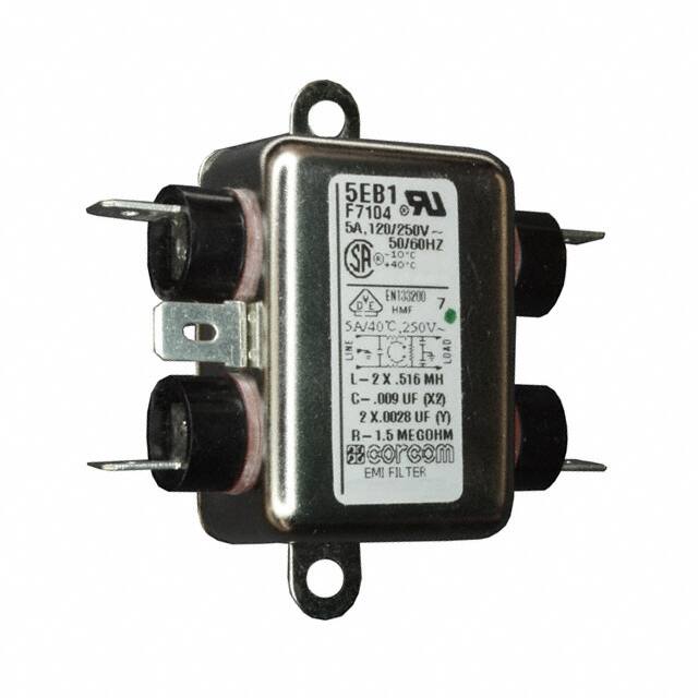 6609020-7 LINE FILTER 250VAC 5A CHASS MNT