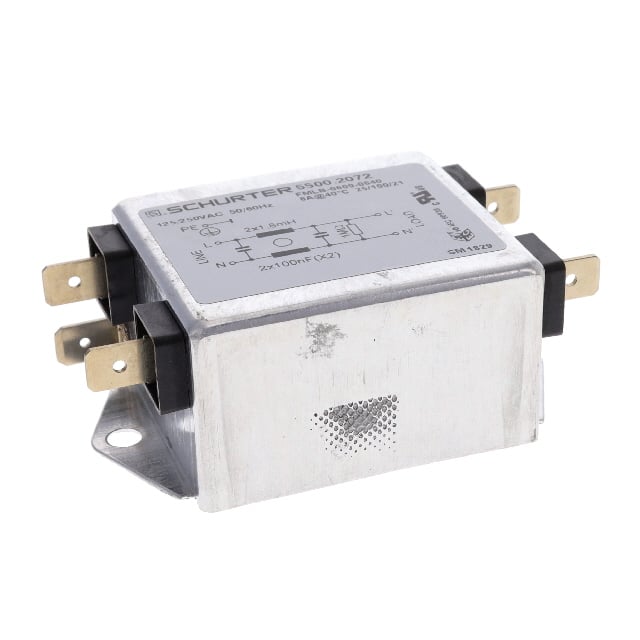 5500.2072 LINE FILTER 125/250VAC 6A CHAS