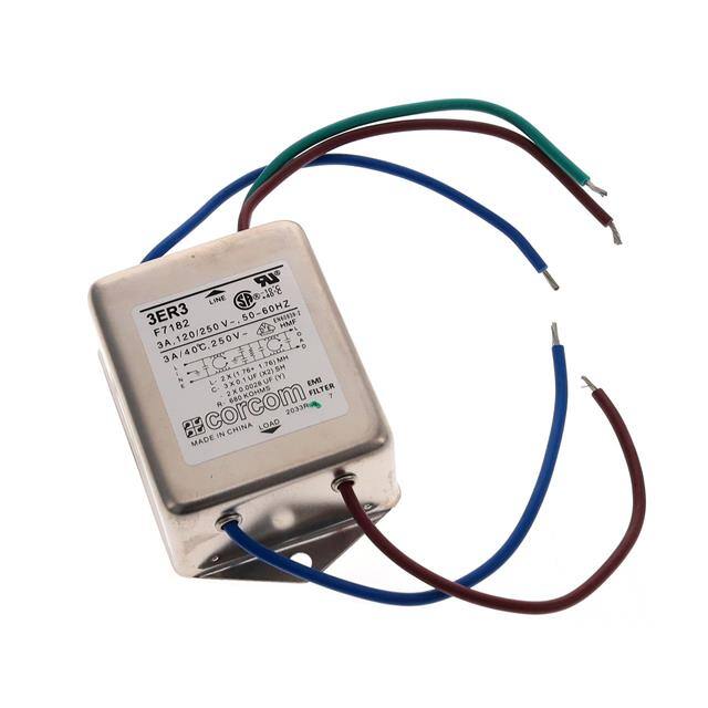 3ER3 LINE FILTER 250VAC 3A CHASS MNT
