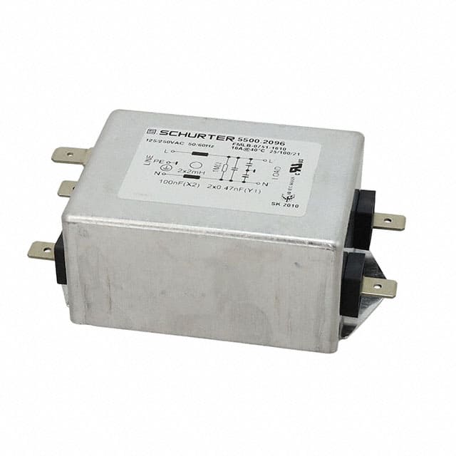 5500.2096 LINE FILTER 125/250VAC 16A CHASS