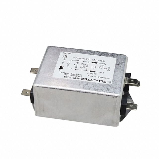 5500.2095 LINE FILTER 125/250VAC 10A CHASS