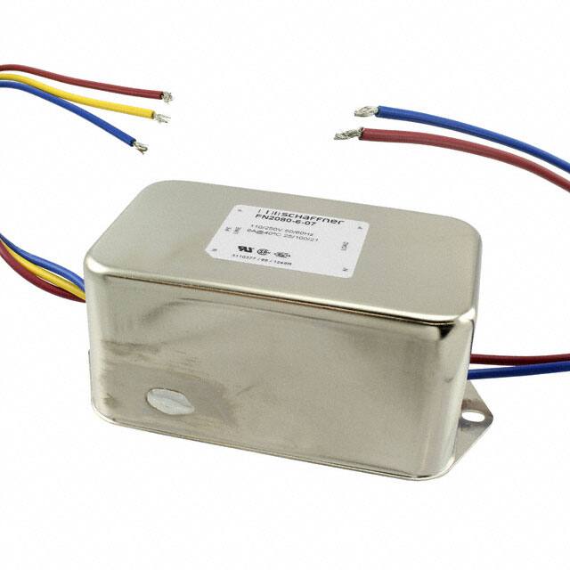 FN2080-6-07 LINE FILTER 110/250VAC 6A CHAS