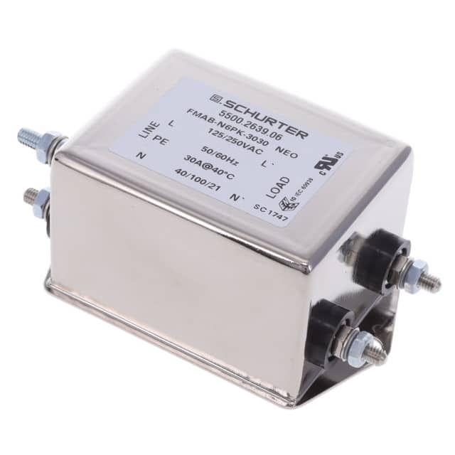 5500.2639.06 LINE FILTER 125/250VAC 30A CHASS