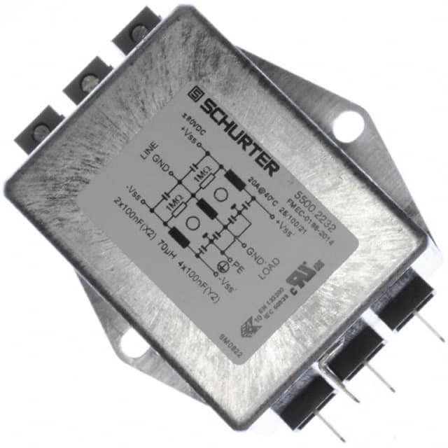 5500.2232 LINE FILTER 80VDC 20A CHASS MNT