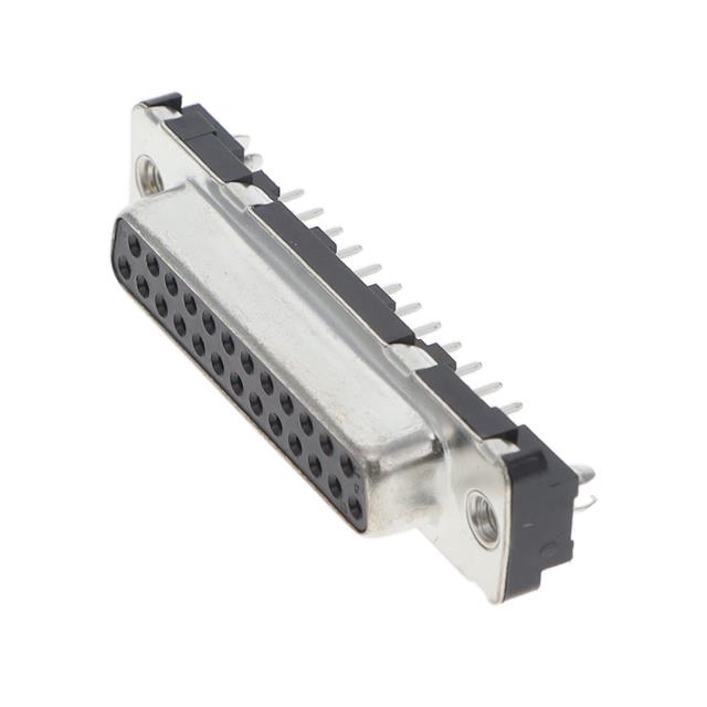 D25S24A4GL00LF Amphenol ICC D25S24A4GL00LF is a 25-position D-Sub receptacle with female sockets, through hole mounting, and solder termination.
