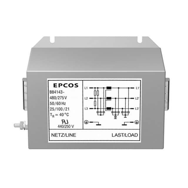 B84143A0016R000 LINE FILTER 480/275VAC 16A CHASS