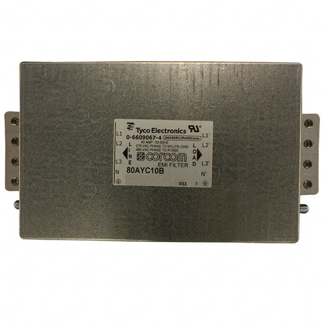 80AYC10B LINE FILTER 80A CHASSIS MOUNT