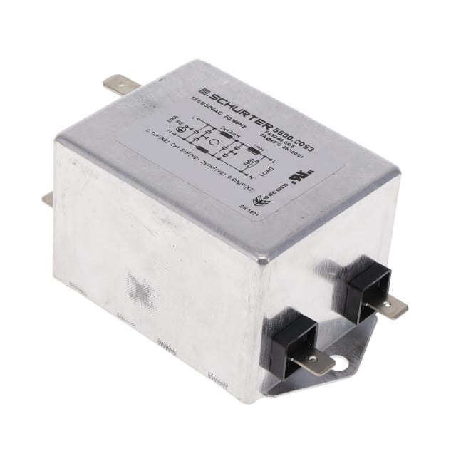 5500.2053 LINE FILTER 125/250VAC 3A CHAS