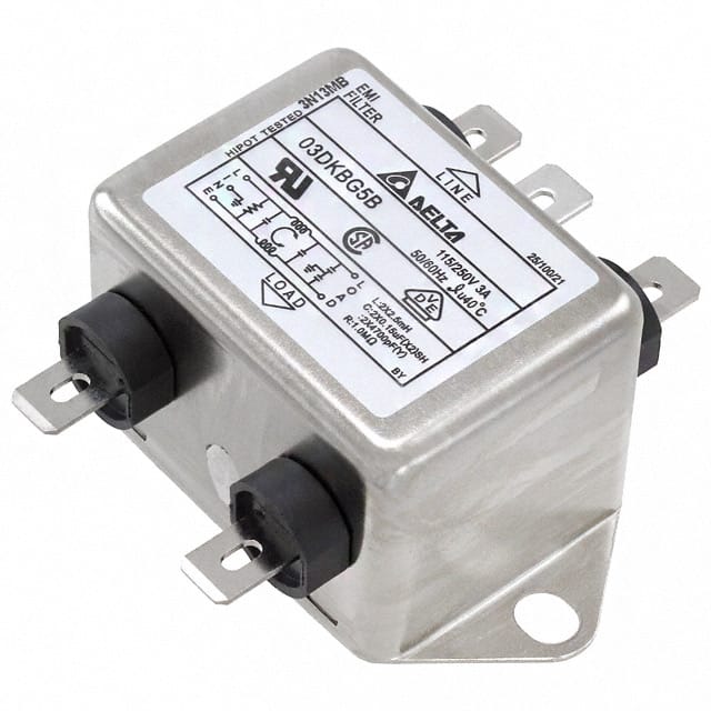 03DKBG5B LINE FILTER 115/250VAC 3A CHAS