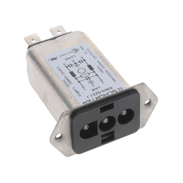5003.0221.1 PWR ENT RCPT 125VDC 6A PANEL QC