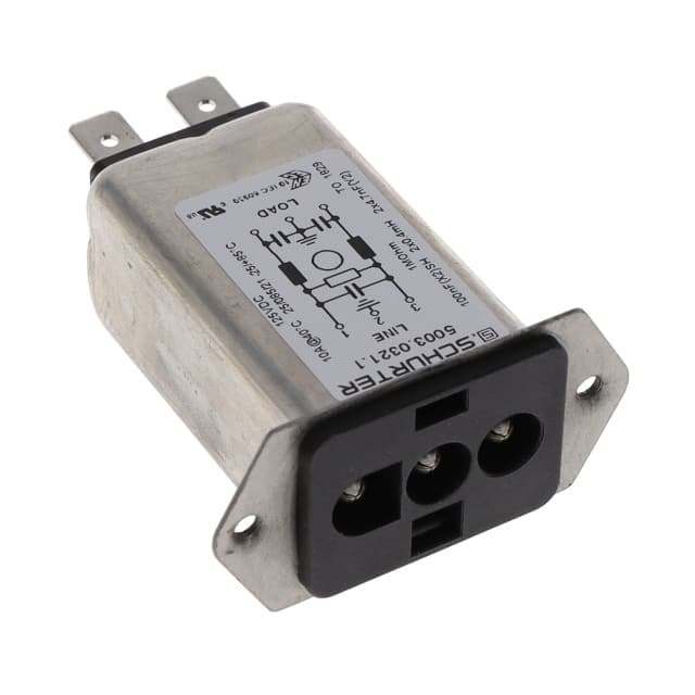 5003.0321.1 PWR ENT RCPT 125VDC 10A PANEL QC