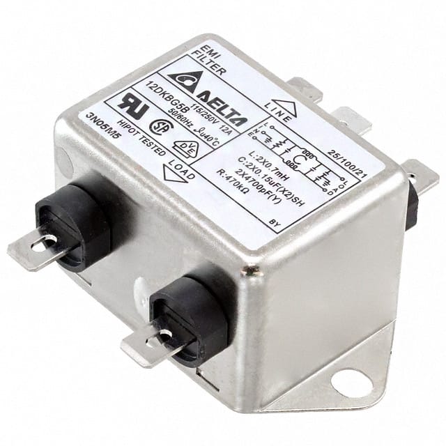 12DKBG5B LINE FILTER 115/250VAC 12A CHASS