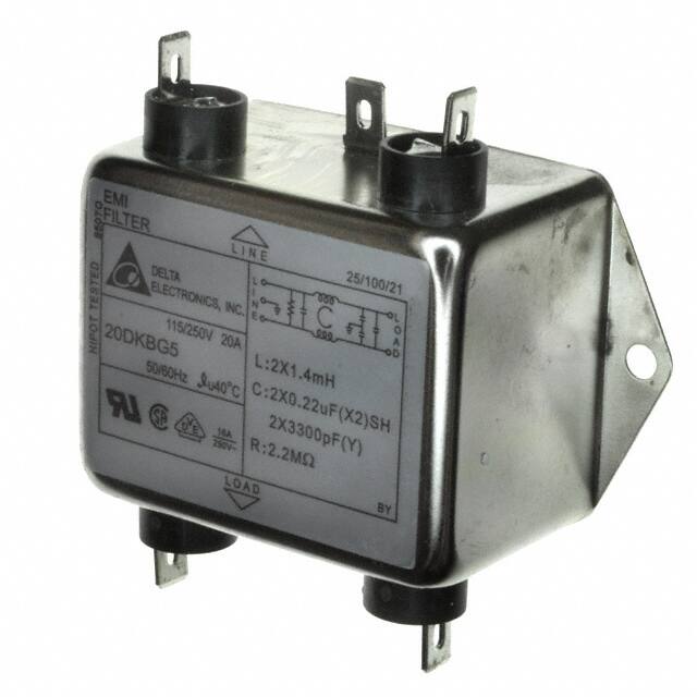 20DKBG5 LINE FILTER 115/250VAC 20A CHASS
