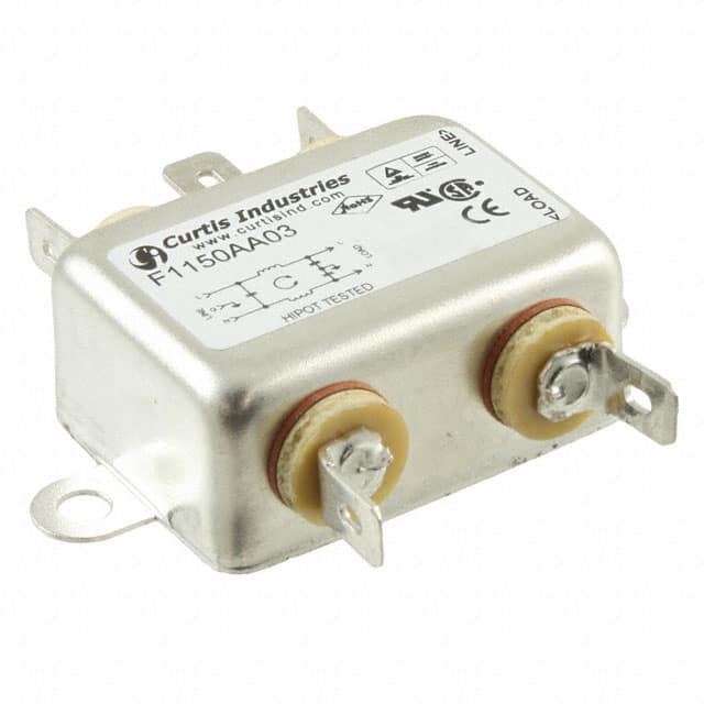 F1150AA03 LINE FILTER 250VAC 3A CHASS MNT