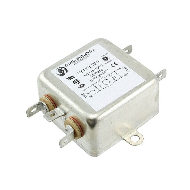 F1250AA10 LINE FILTER 250VAC 10A CHASS MNT
