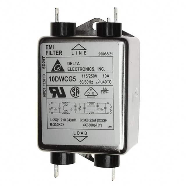10DWCG5 LINE FILTER 115/250VAC 10A CHASS