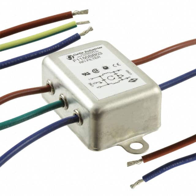 F1150BB03 LINE FILTER 250VAC 3A CHASS MNT