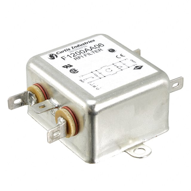 F1200AA06 LINE FILTER 250VAC 6A CHASS MNT